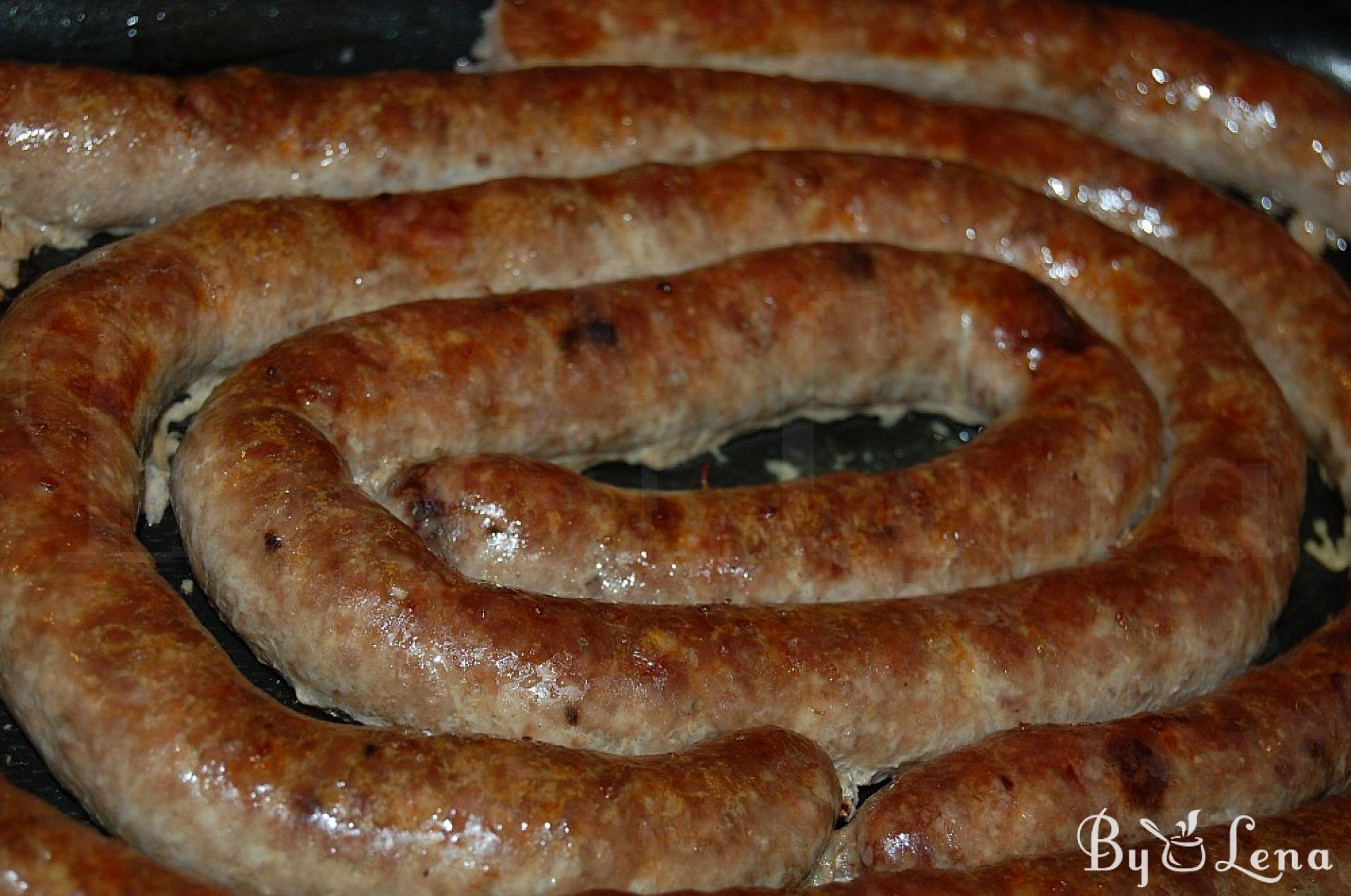 Homemade sausage on sale