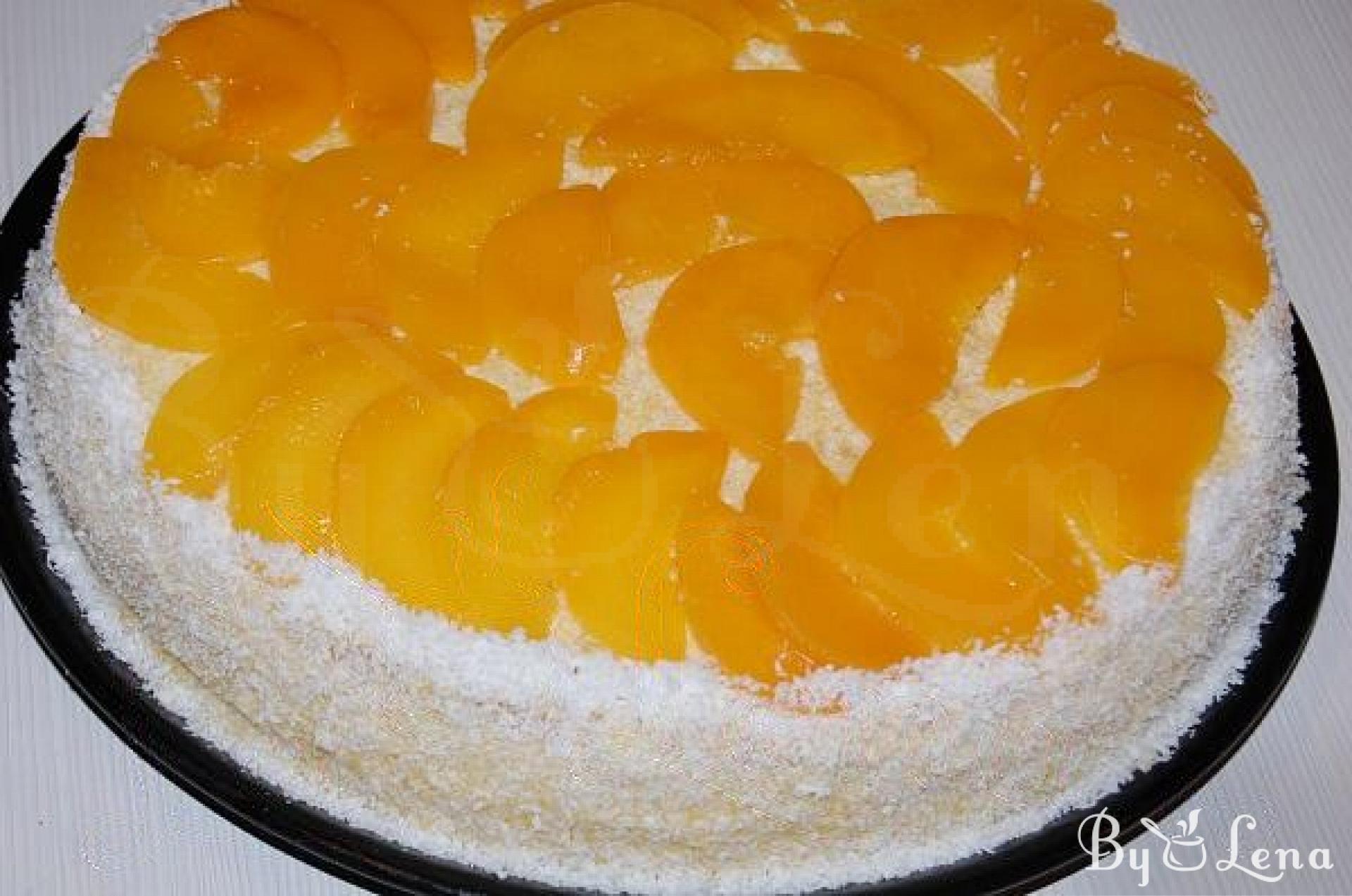 Number cake con crema al mango