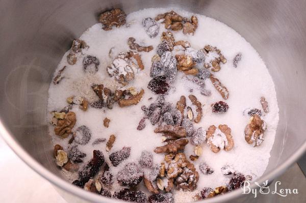 Walnut Whole Wheat & Cranberry Biscotti - Step 1