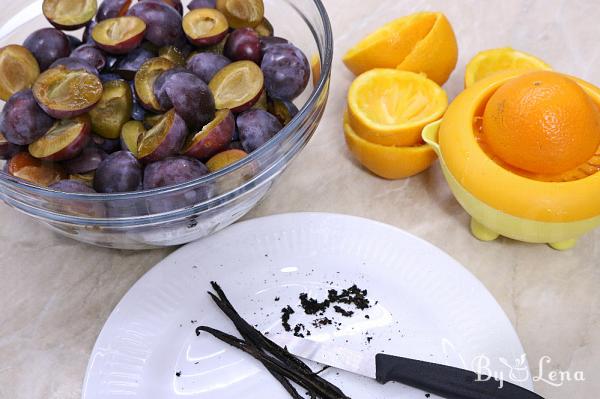 Austrian Plum Compote - Step 1